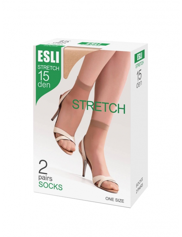 Stretch 15 panty sok (2-pak)